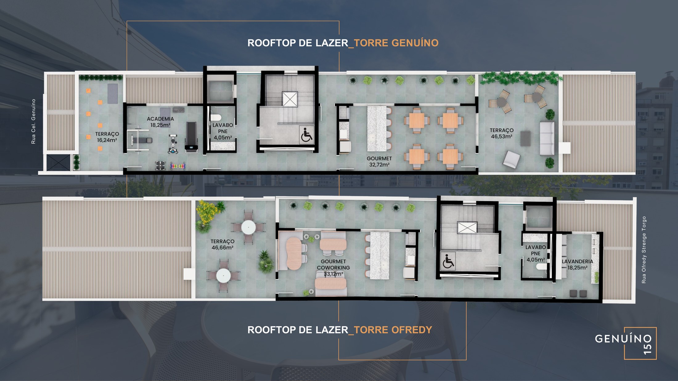 Rooftop · áreas comuns